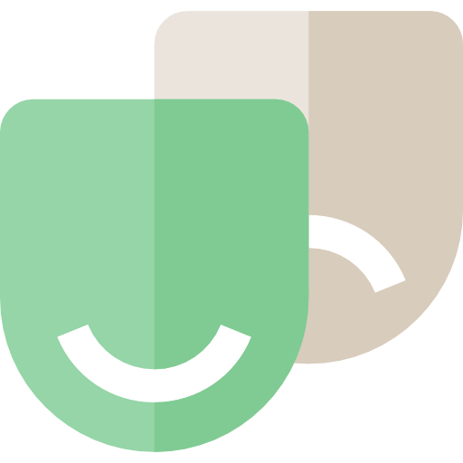 Comedy, Masks, Theatre, Tragedy, Theater, Drama, Entertainment Icon