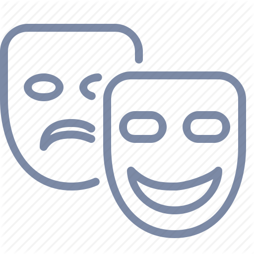 Comedy, Entertainment, Mask, Play, Show, Theater, Tragedy Icon