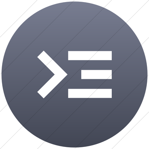 Flat Circle White On Blue Gray Gradient Raphael Command