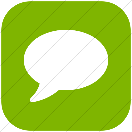 Flat Rounded Square White On Green Bootstrap Font