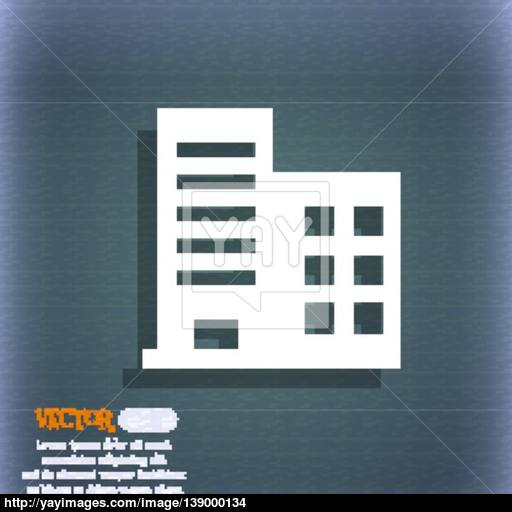 High Rise Commercial Buildings And Residential Apartments Icon