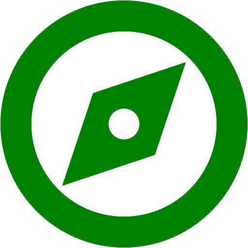 Green Compass Icon