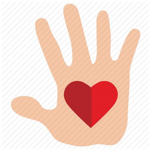 Charity, Compassion, Gift, Hand, Heart, Mercy Icon