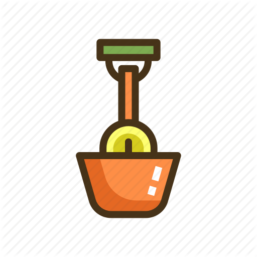 Compost, Composting, Flower Pot, Shovel Icon