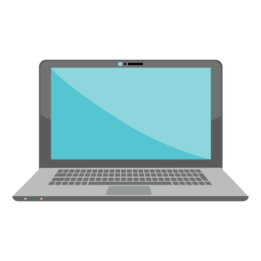 Flat Laptop Icon Design