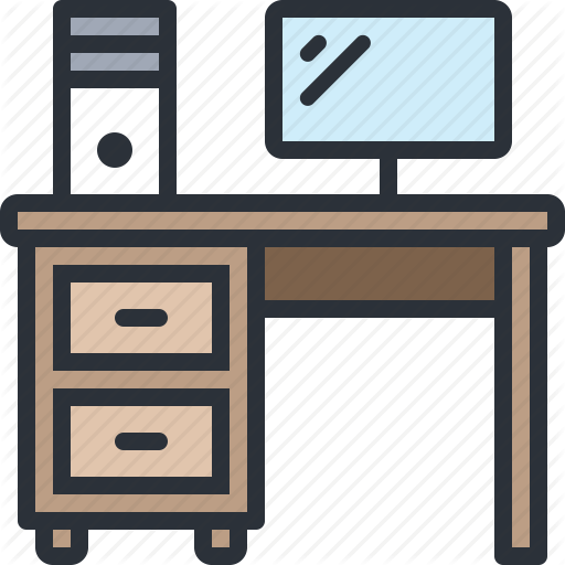 Computer, Desk, Desktop, Furniture, Home, Household, Pc Icon