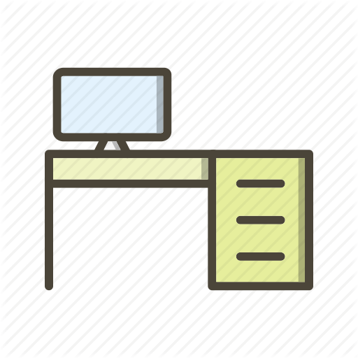 Computer, Desk, Table Icon