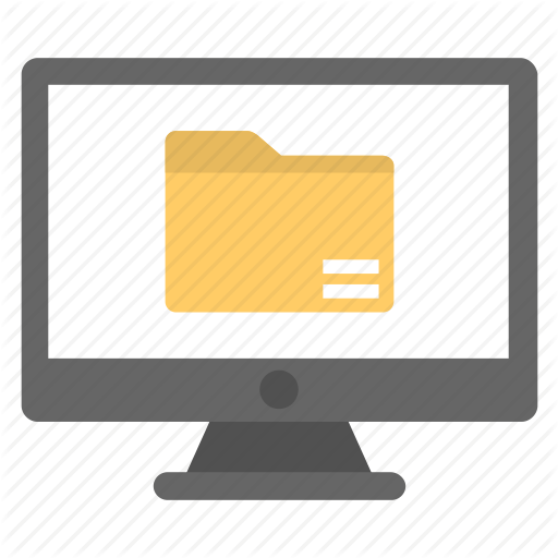 Computer Data, Computer Storage, Computer With Folder, Digital