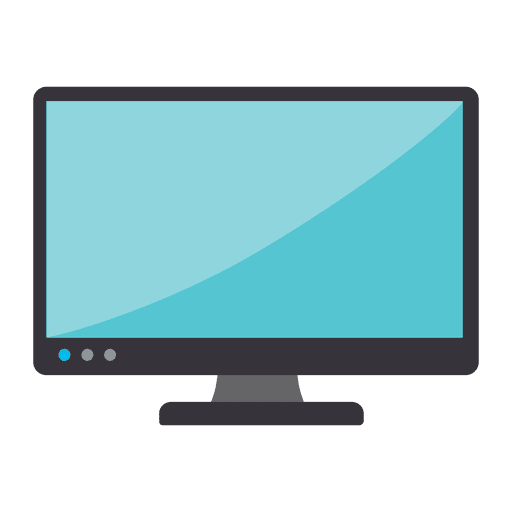 Computer Monitor Flat Icon