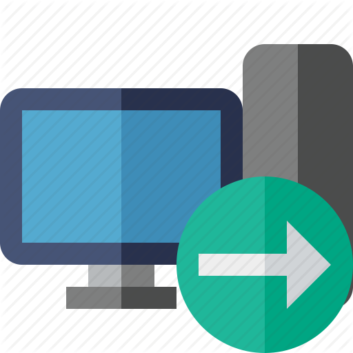 Computer, Desktop, Monitor, Next, Server Icon