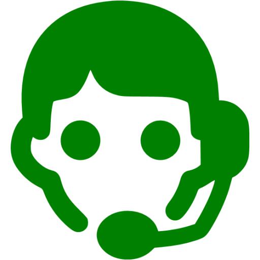 Green Online Support Icon