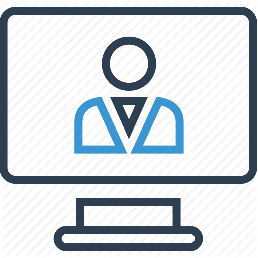 Computer, Monitor, User Icon