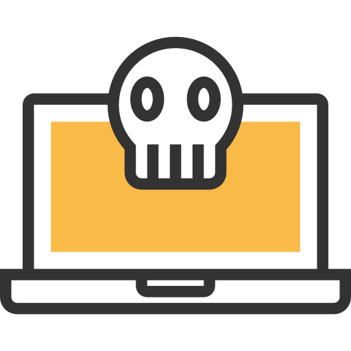 Technology, Computer, Skull, Virus, Computing, Electronic, Laptop Icon