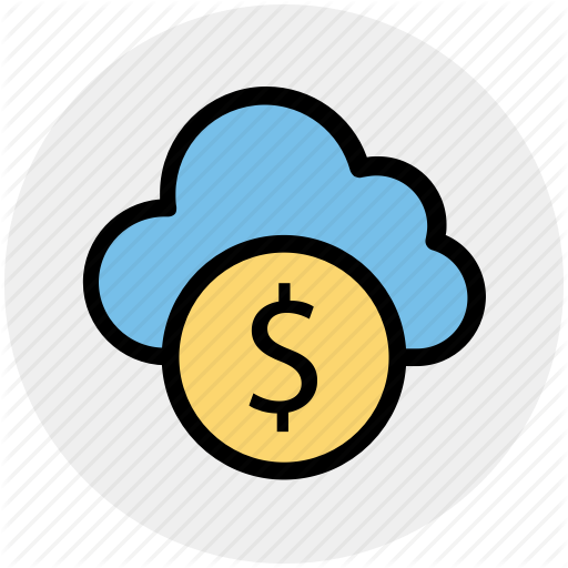 Cloud And Dollar, Cloud Currency Concept, Cloud Dollar Sign