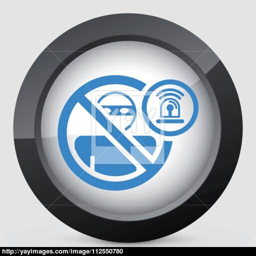 Thief Alarm Concept Icon Vector