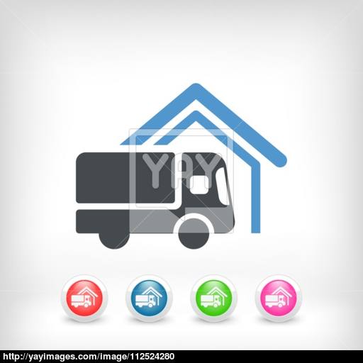 Van Delivery Concept Icon Vector