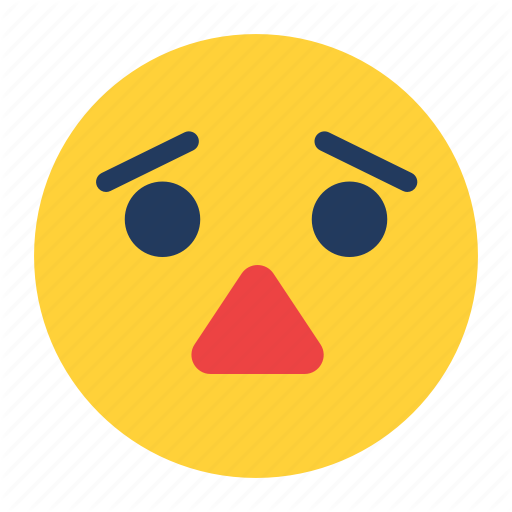 Concern, Emoji, Emoticon, Emotion, Face, Feeling, Worry Icon