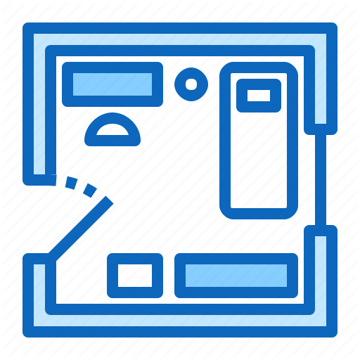 Apartment, Condo, Estate, Plan, Real, Room Icon