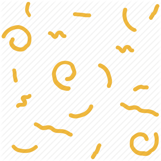 Confetti, Lines, Party, Shapes, Squiggles Icon