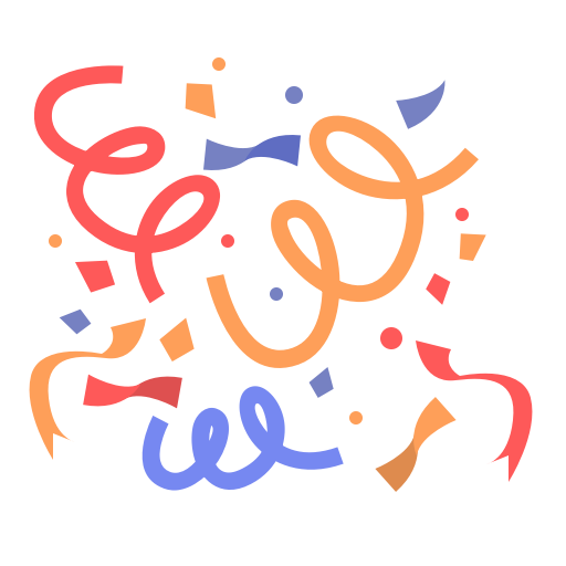 Confetti, Newyears, Party, Patern Icon