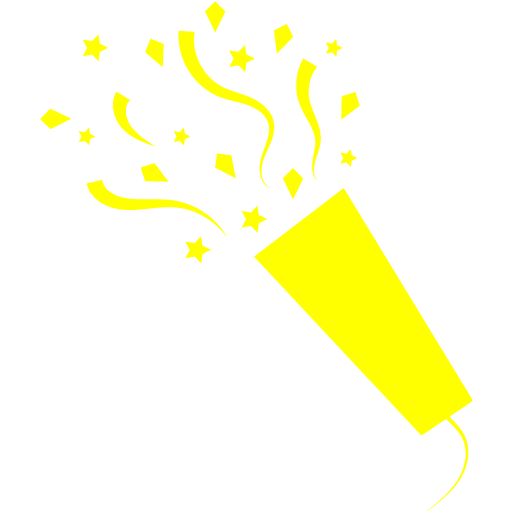 Yellow Confetti Icon