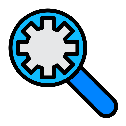 Search, Setting, Configuration, Optimization, Find, Bug Icon Free