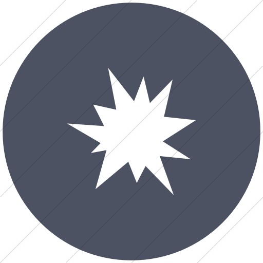 Flat Circle White On Blue Gray Ocha Humanitarians