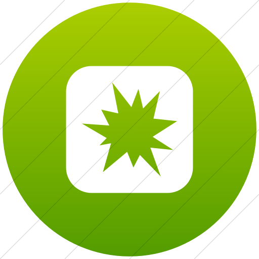 Flat Circle White On Green Gradient Ocha Humanitarians