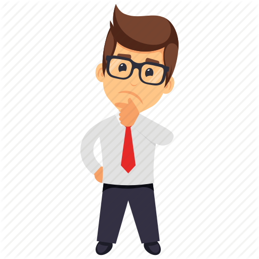 Business Character, Confused Business Person, Thinking Businessman