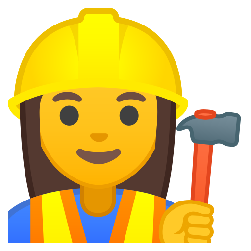 Woman, Construction, Worker Icon Free Of Noto Emoji People