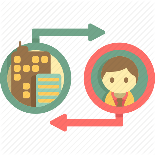 Business Model, Business To Consumer, Business To Customer Icon