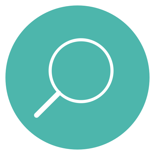 Thin, Line, Circle, Content, Edit, Search, Magnifying Glass Icon