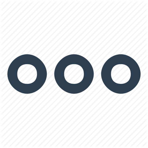 Continue, Dots, Info, List, More Icon