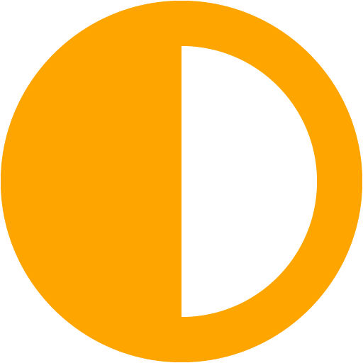 Orange Contrast Icon