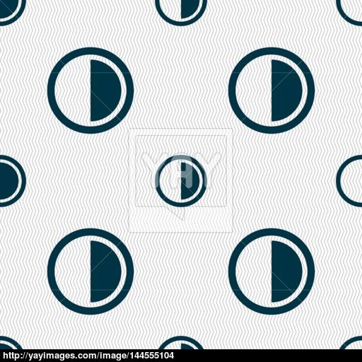Contrast Icon Sign Seamless Abstract Background With Geometric