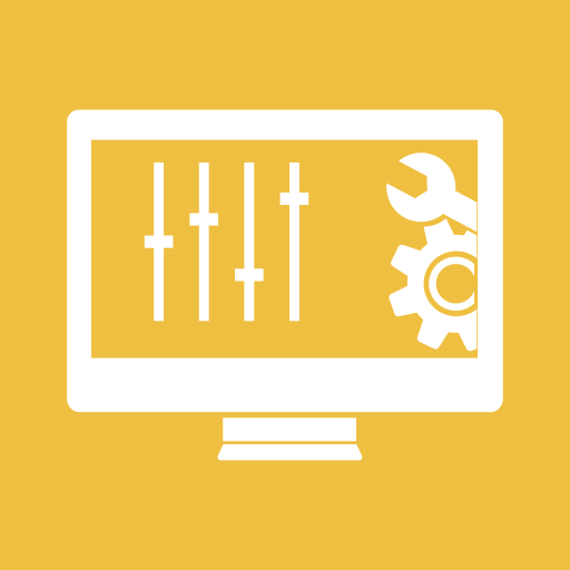 Configuration, Settings, Screen, Monitor, Control, Panel, Gear Icon