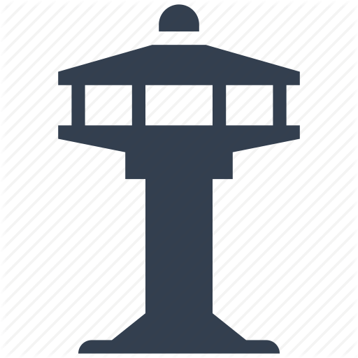 Airport, Control, Office, Tower Icon