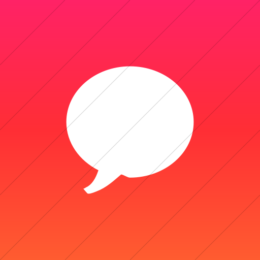 Flat Square White On Ios Orange Gradient Broccolidry