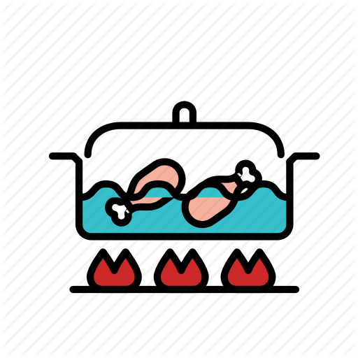 Boil, Chicken, Cook, Cooking, Meal, Pot, Restaurant Icon