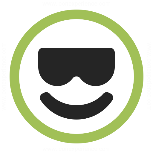 Emoticon Cool Icon Iconexperience
