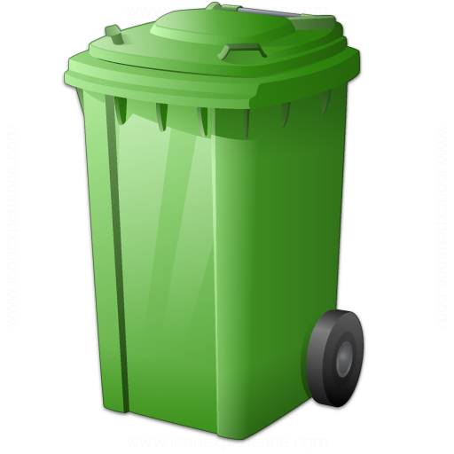 Iconexperience V Collection Waste Container Green Icon