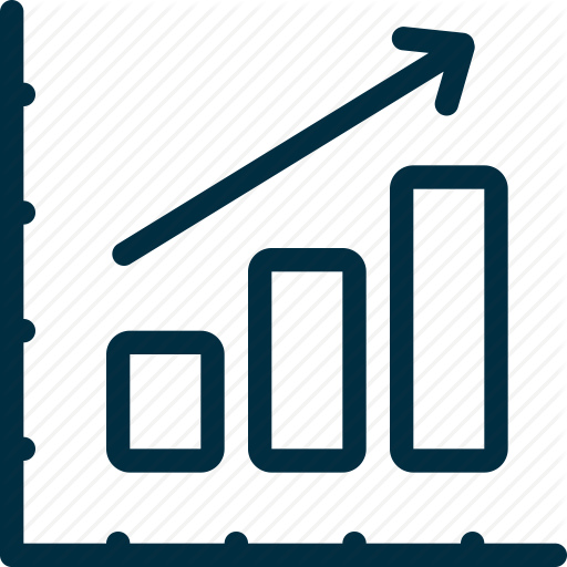 Business, Chart, Coordinate, Graph, Statistics, Topcolumnarrow Icon