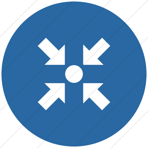 Flat Circle White On Blue Ocha Humanitarians Other