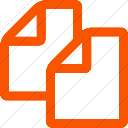 Simple Orange Bootstrap Font Awesome Copy Icon