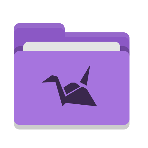 Folder, Violet, Copy, Cloud Icon Free Of Papirus Places