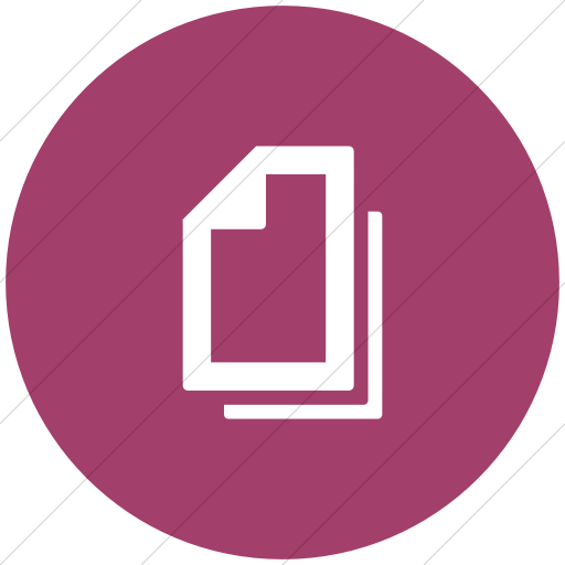 Flat Circle White On Pink Foundation