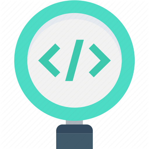 Analysis, Code Review, Development, Html Codes, Magnifier Icon