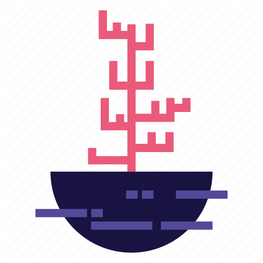 Coral, Fish, Ocean Icon