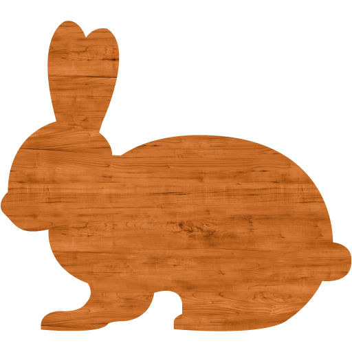 Seamless Wood Rabbit Icon