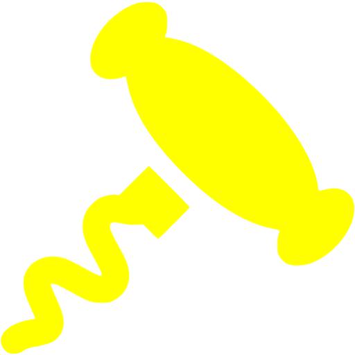 Yellow Corkscrew Icon